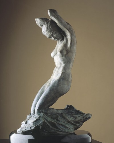 Air - Nude Female Form Bronze Sculpture AP 2005 31 in by J. Anne Butler