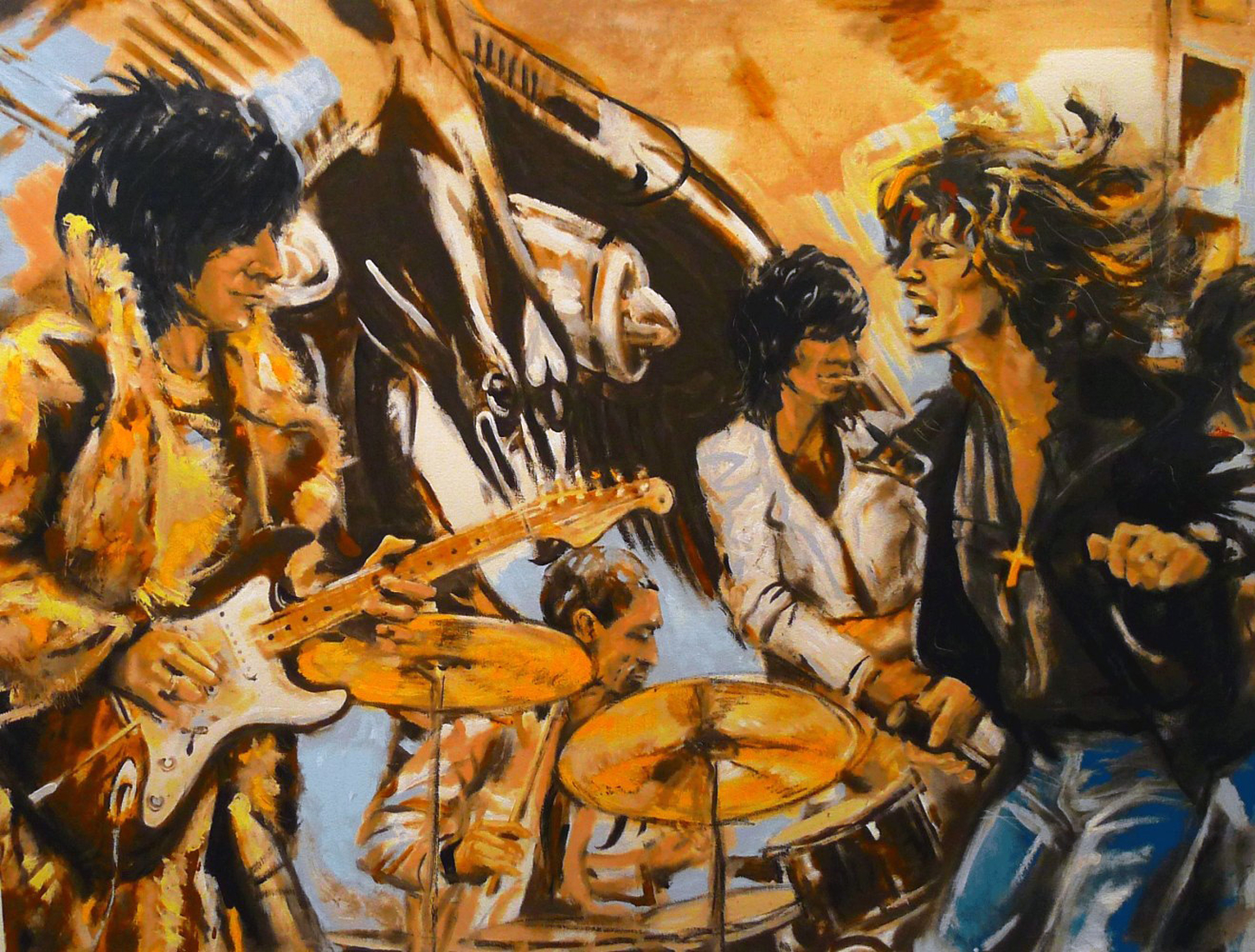 Ronnie Wood (Rolling Stones) Art for Sale