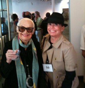Tamarind Press publishing founder June Wayne and Donna Rose founder of Art Brokerage June passed away shortly after this event