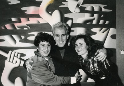 Artist Mark Kostabi and Kostabi Publisher Jennifer Walker 1989
