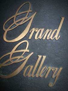 Bronze Door Plaque from the Grand Gallery at the MGM Grand Hotel and Casino in Las Vegas Nevada 1976 The Gallery was owned by Donna Rose and Tina Fowler for 10 years